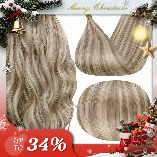 Full Shine Fusion Hair U Tip Haarverlängerungen Remy-Echthaar, Balayage - Bild 1