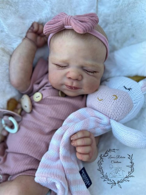 NPK Pascale Baby-Reborn-Puppe, 19-Zoll, Plüsch / Textil - Bild 1
