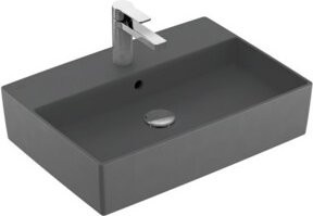 Villeroy & Boch Aufsatzwaschtisch Memento 2.0 aus Keramik mit Überlauf in Graphite, B/T: 60 x 42 cm - Bild 1