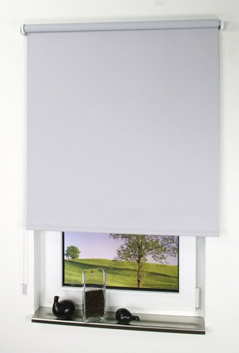LIEDECO Seitenzug-Rollo Blackout aus Polyester, grau, Breite: 62 cm, Höhe: 180 cm - Bild 1