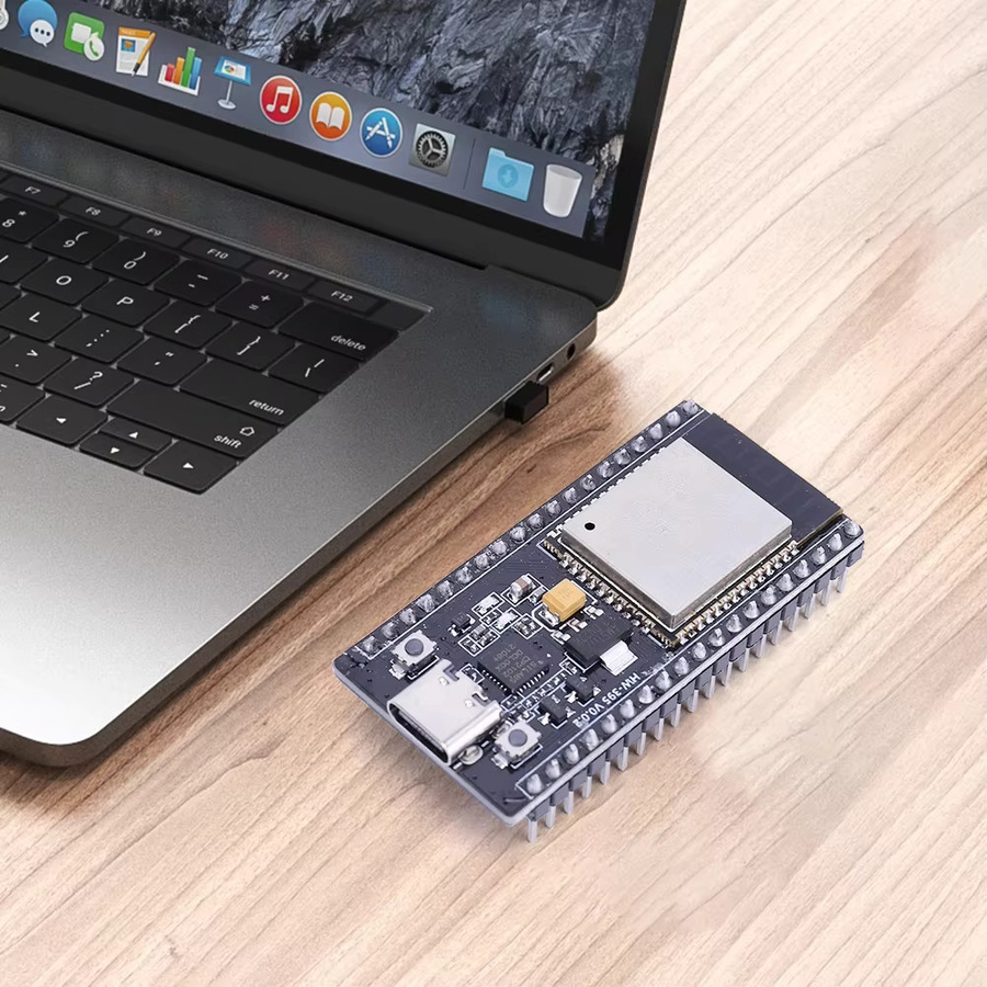ALLOYSEED ESP32 Entwicklungsboard mit CP2102, WiFi und Bluetooth, TYPE-C USB, ESP32-WROOM-32, 32 Mbit SPI Flash, Schwarz - Bild 3