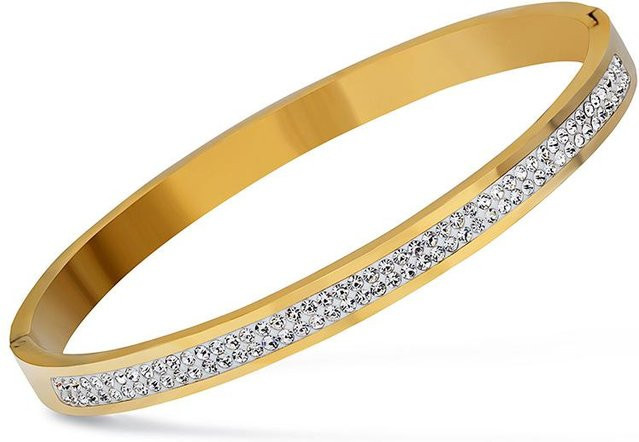 Wucifang Jewelry Armband, Titanstahl, Zirkonia, beige, Damen - Bild 1