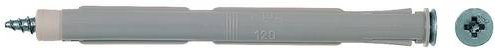 Fischer Fensterrahmendübel 88628 F 10 S 140 aus Stahl und Kunststoff in Grau, Länge: 140 mm, Durchmesser: 10 mm, 50 Stück - Bild 1
