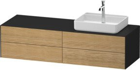Duravit Waschtischunterschrank White Tulip in White, Breite: 160 cm, Tiefe: 55 cm, Höhe: 40,8 cm - Bild 1