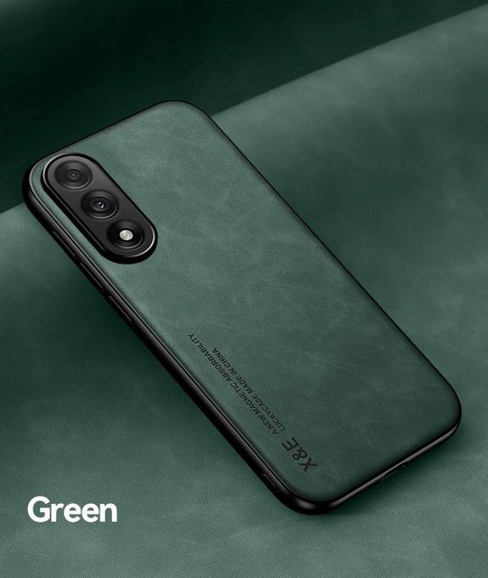 Magnetische PU-Leder Schutzhülle für Samsung Galaxy S26 S25 S24 S23 S22 Ultra Plus in Grün und Transparent - Bild 1