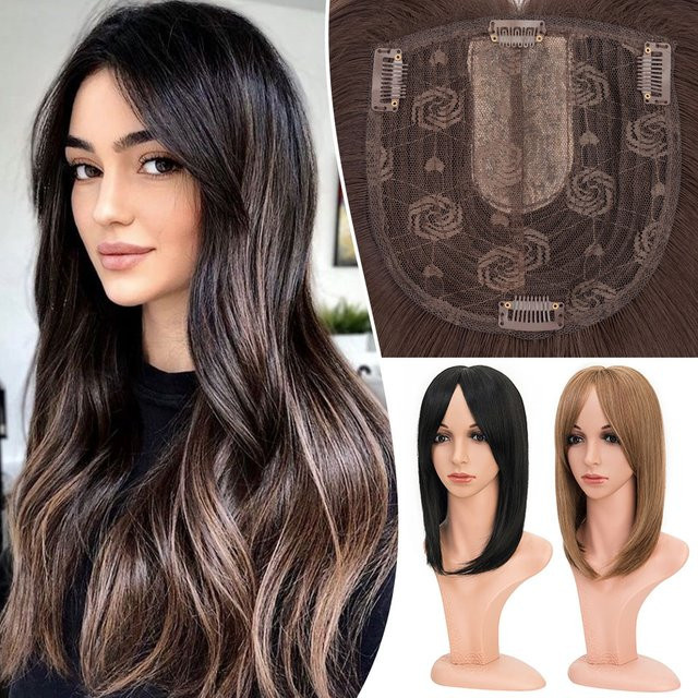 Snoilite Synthetischer Topper mit Haar-Pony, Damen - Bild 1