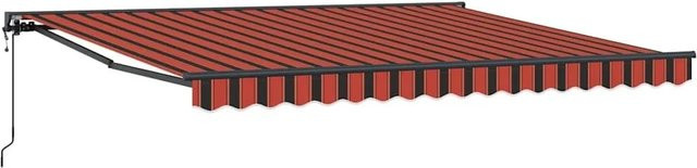 vidaXL Markisenstoff aus Polyester in Gelb und Orange B: 400 cm, H: 350 cm - Bild 1