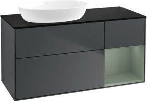 V&B Waschtischunterschrank Finion mit Wandbeleuchtung, Breite: 120 cm, Tiefe: 50,1 cm, Höhe: 50,1 cm, lackiert - Bild 1