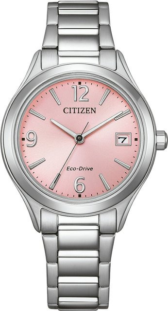 Citizen Armbanduhr Eco-Drive, Edelstahl, Pink, 34 mm, Damen - Bild 1