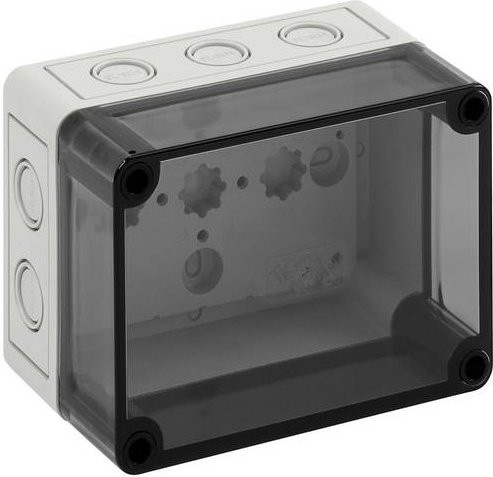 Spelsberg TK PS 1309-8-tm Installations-Gehäuse aus Polycarbonat und Polystyrol in Lichtgrau RAL 7035, B/H/T: 13,0 x 9,4 x 8,1 cm - Bild 1