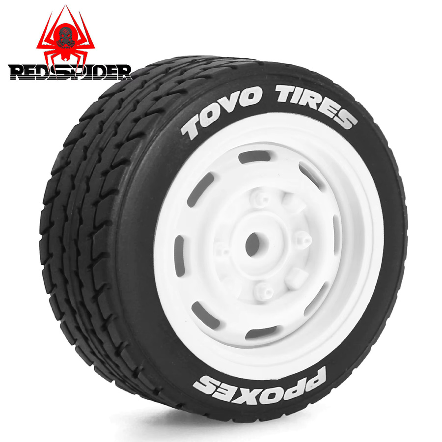 Wltoys RC-Autoreifen, 4-teiliges Set, 60 mm, 12 mm Sechskant, weiß - Bild 3