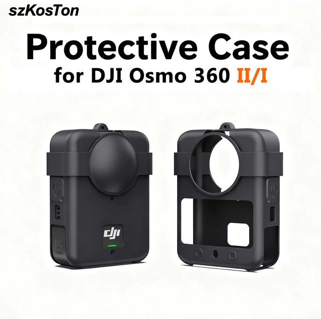 DJI Silikon-Schutzhülle für DJI Osmo 360 I und DJI Osmo 360 II in Schwarz - Bild 1