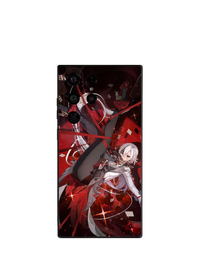 Arlecchino Genshin Impact Handyhülle für Samsung Galaxy S25 S24 S23 S22 S21 S20 Ultra Plus 5G Frosted Non-Slip Soft Cover - Bild 4
