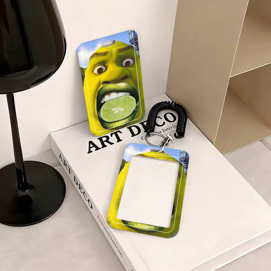 Niedrige S-Shrek Ausweishülle aus Kunststoff für Schulkarten, Zugangskarten und Buskarten in Multicolor - Bild 4