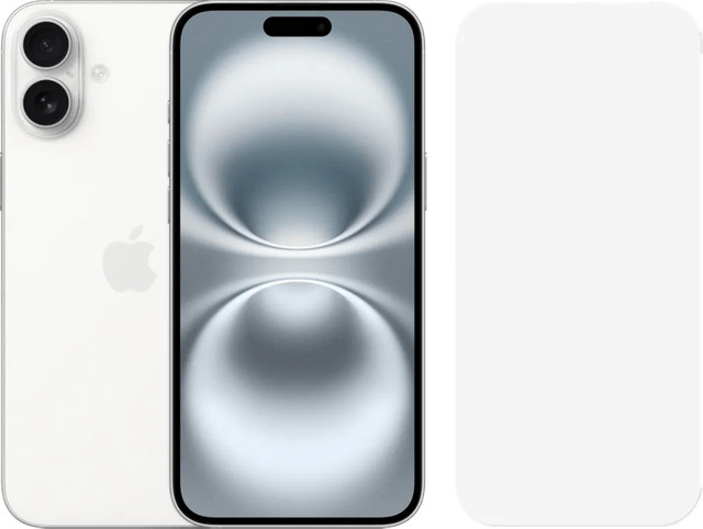 Apple iPhone 16 Plus 128GB Weiß mit BlueBuilt Panzerglas - Bild 1