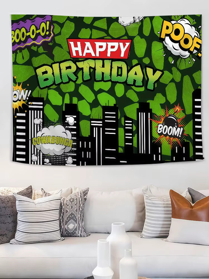 Warner Bros. Teenage Mutant Ninja Turtles Flagge als Wandkunst Dekoration in Multicolour B/H: 60 x 40 cm - Bild 6