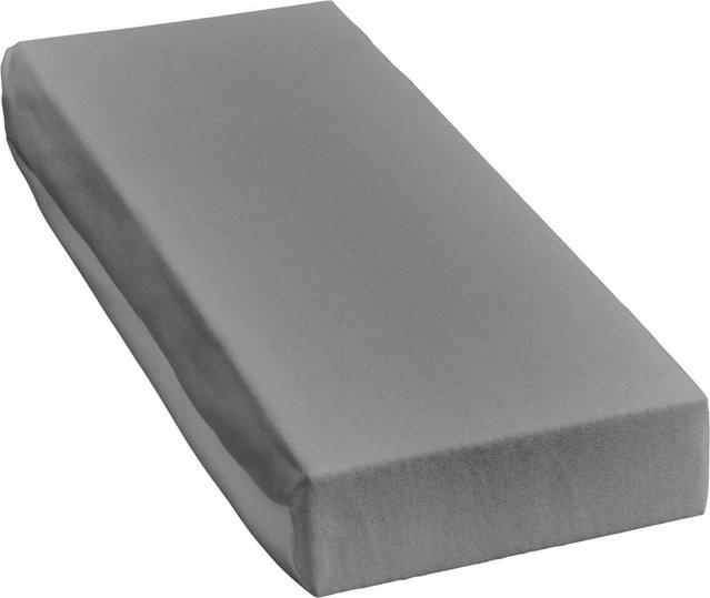 Pocoline Microfaser Spannbetttuch für Erwachsene, Grau, B/T: 100 x 200 cm, Oeko-Tex Standard 100 - Bild 1