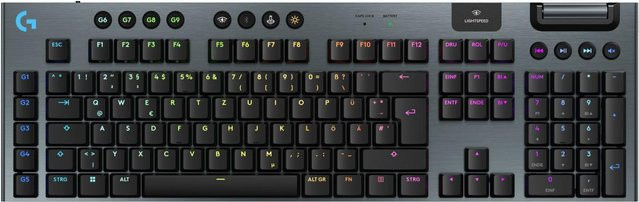 Logitech G915 X LIGHTSPEED mechanische kabellose Gaming-Tastatur, Schwarz - Bild 1