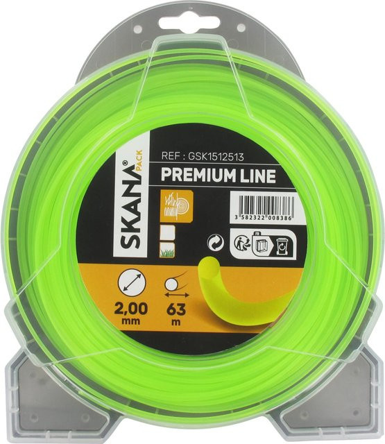 Skana Premium-Mähfaden Rundprofil Gelb Ø 2 mm x 63 m - Bild 1