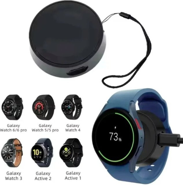Samsung Uhrenladekabel USB-C, Silikon, Schwarz, Unisex - Bild 1