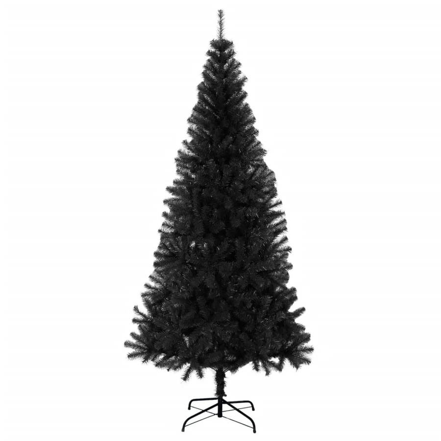 vidaXL Künstlicher Weihnachtsbaum aus PVC mit Ständer in Schwarz, Höhe: 180 cm - Bild 2