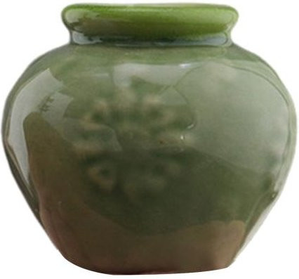 Vintage Mini Blumenvase aus Keramik als dekorative Figur in Multicolour - Bild 1