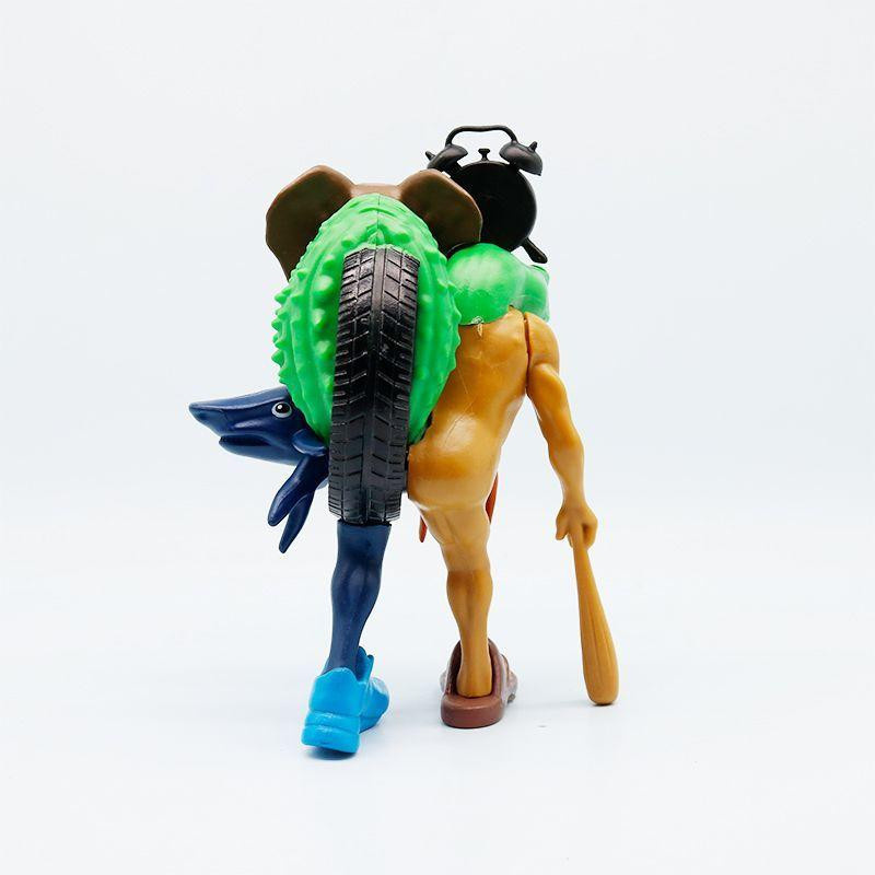 Fashnics Tungtungsahur Sahur Figur Tralalero Tralala Monster Fusion Edition Cartoon Modell Ornament - Bild 1