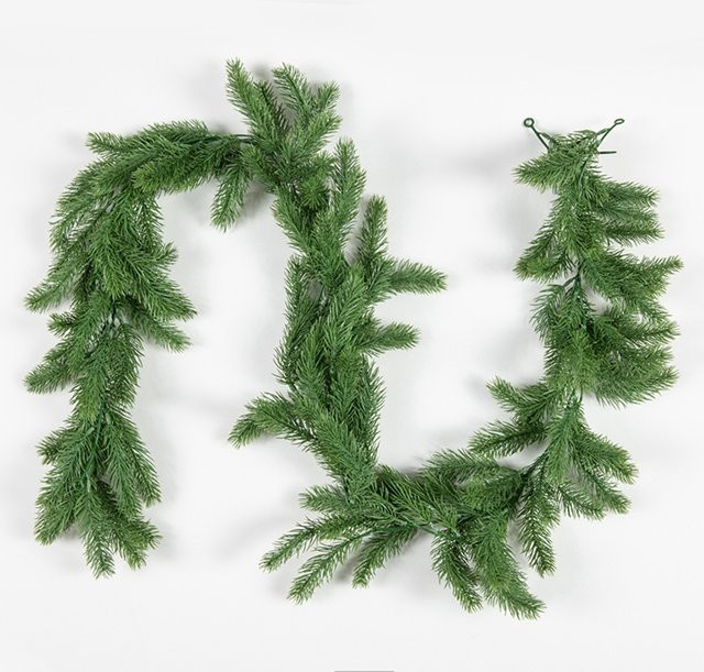 72 Stück Künstliche Kiefernnadeln in Grün als Dekoration für Weihnachten, Hochzeiten und Garten als Pflanzengrasranken aus Kunststoff - Bild 1
