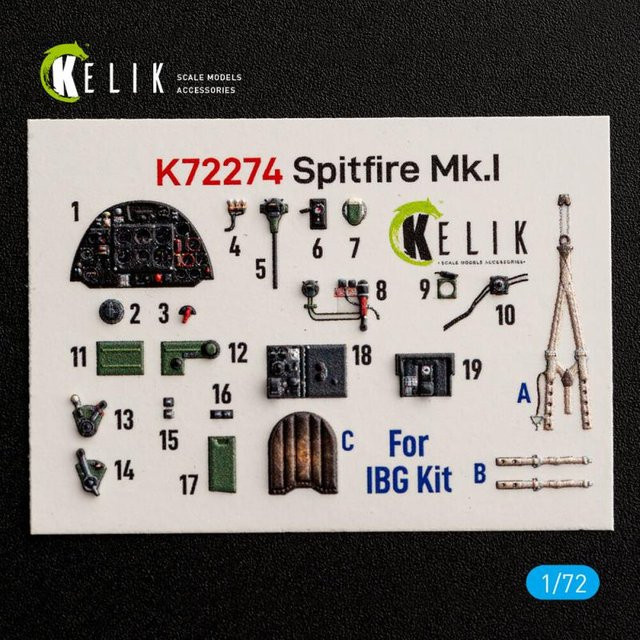 IBG Spitfire Mk.I - Interior 3D decals - Bild 1