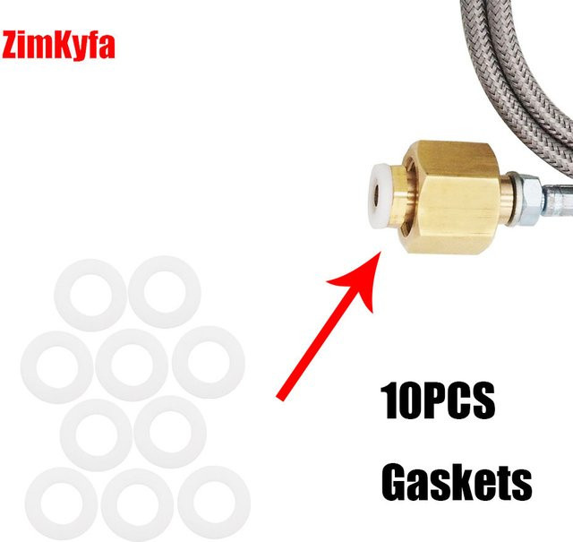 10 O-Ring Unterlegscheiben für SodaStream externe Schlauchadapter passend für CGA320/W21.8-14 CO2-Tanks von zimakyfa - Bild 1