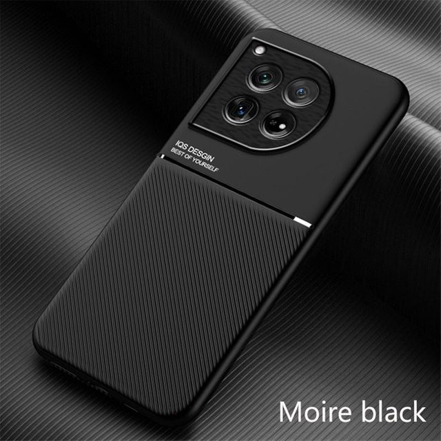 Schutzhülle für OnePlus 13, 13R, 12 und 11 mit magnetischem Autohalter in Schwarz - Bild 1