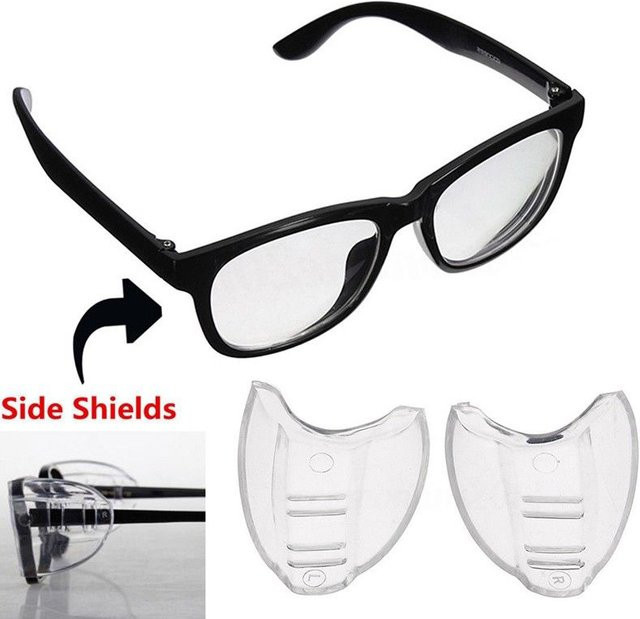 Vosadda Flexible Seitenschutz-Schutzbrillen mit klarem Glas, 1 Paar - Bild 1
