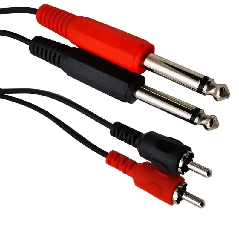 BSN RCA-Audiokabel Dual 6,35 mm Mono auf Dual RCA Lotus Stecker, Länge: 1,5 m - Bild 6