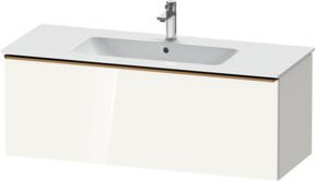 Duravit Waschtischunterschrank D-Neo, wandhängend, Weiß Hochglanz, B: 121 cm, T: 46,2 cm - Bild 1