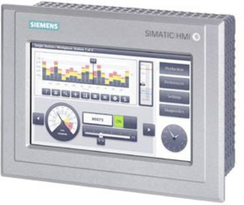Siemens SPS-Display 6AG2124-0GC13-1AX0 in Grau mit Ethernet/LAN und MPI/Profibus-DP, 28.8 V/DC - Bild 1