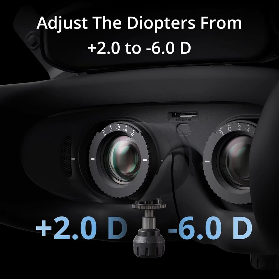 DJI Goggles 3 FPV-Brille mit Micro-OLED-Bildschirmen und O4 HD-Videoübertragung - Bild 4