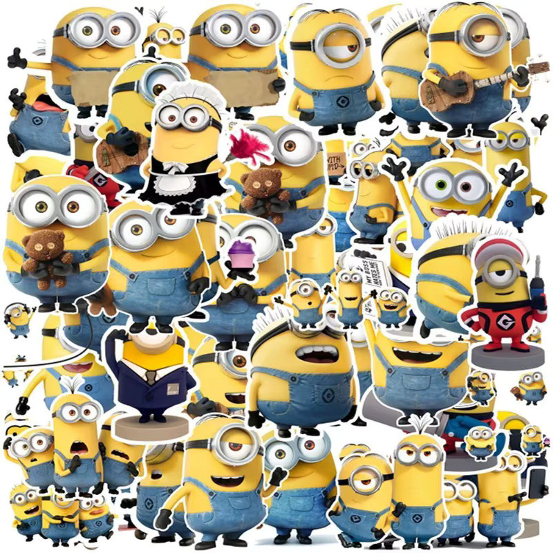 Minions Kreative Cartoon Aufkleber mit Kevin, Bob und Dave in Mehrfarbig für deine Notizbücher - Bild 3