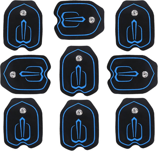 Selbstklebende Vlies-TENS-Elektrodenpads in Schwarz für elektrische Muskelstimulatoren und Niederfrequenz-Muskelmassagegeräte von yinhang - Bild 1