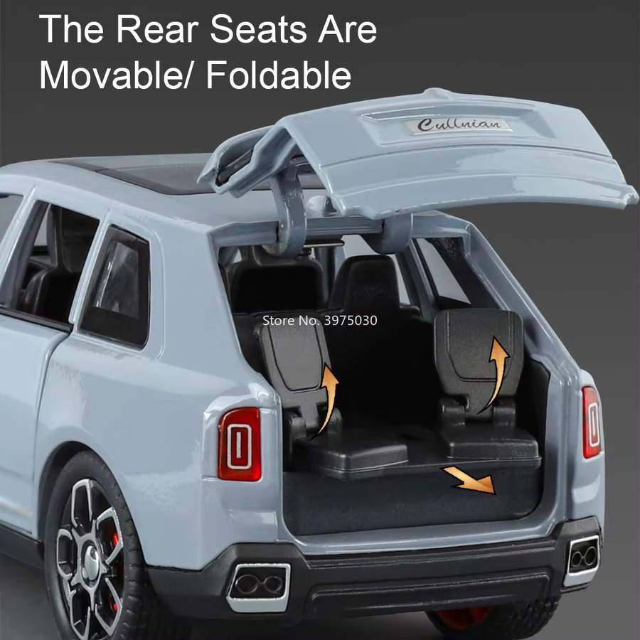 MAKEDA Rolls Royce Cullinan Modellauto, 1:32, Metall, mit Musik, 6 Türen geöffnet - Bild 3