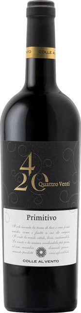 Colle al Vento Primitivo Rotwein, Apulien, 2025, trocken, 0,75 l - Bild 1