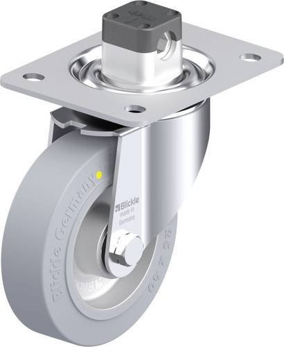 Blickle Stahlblech-Lenkrolle LK-ALEV 125K-3-CS11-SG-AS in Grau mit 125 mm Rad-Durchmesser und 250 kg Tragfähigkeit - Bild 1