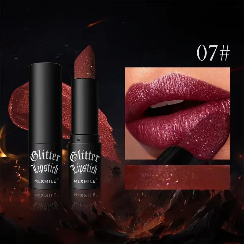 MLSMILE Lippenstift, schwarzer Diamant, Matt, Unisex - Bild 6