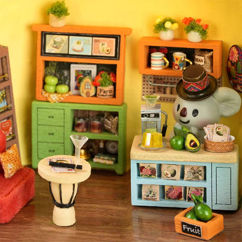 zuuton DIY Koala Milchshake-Shop, 3D Holzpuzzle, Set - Bild 3