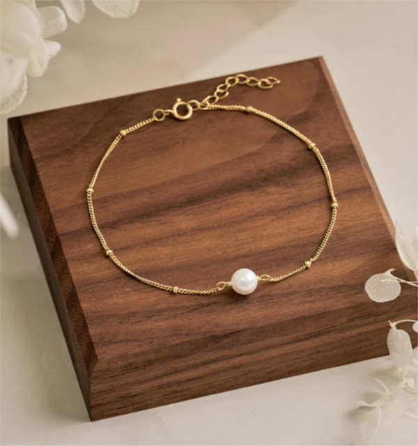 Perlenarmband, Imitationsperlen, Damen - Bild 1