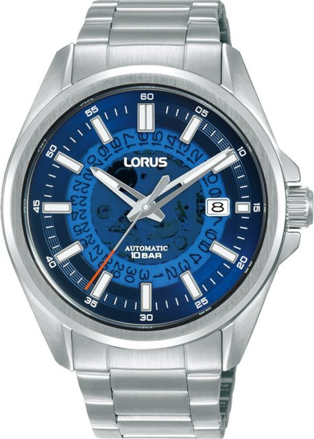 Lorus Armbanduhr Automatik, Edelstahl, Blau, 43 mm, Herren - Bild 1