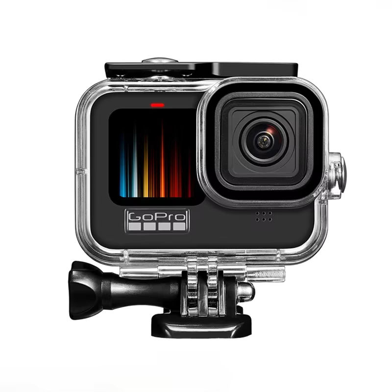 Wasserdichtes Gehäuse für GoPro Hero 12, 11, 10 und 9 in Schwarz als Tauchschutzhülle für Unterwasseraufnahmen - Bild 6