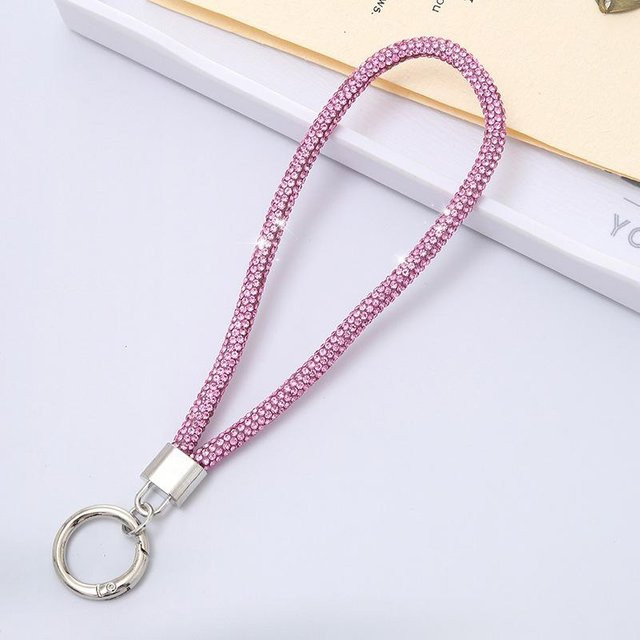 xianyi01 Handy-Handgelenkschlaufe, Kristall, Strass, rosa - Bild 1