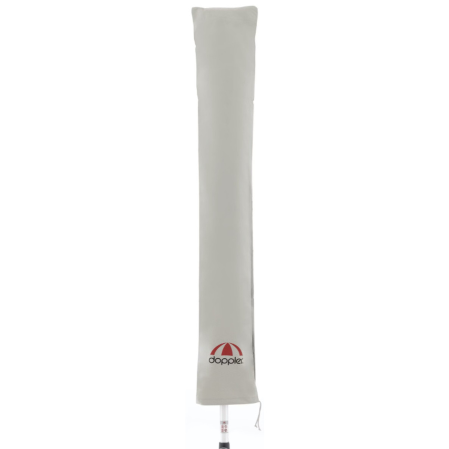 Doppler Expert Schirmhülle für Sonnenschirme und Mittelmastschirme mit Reißverschluss und Stab, grau, B/T/H: 30 x 1 x 167 cm - Bild 3