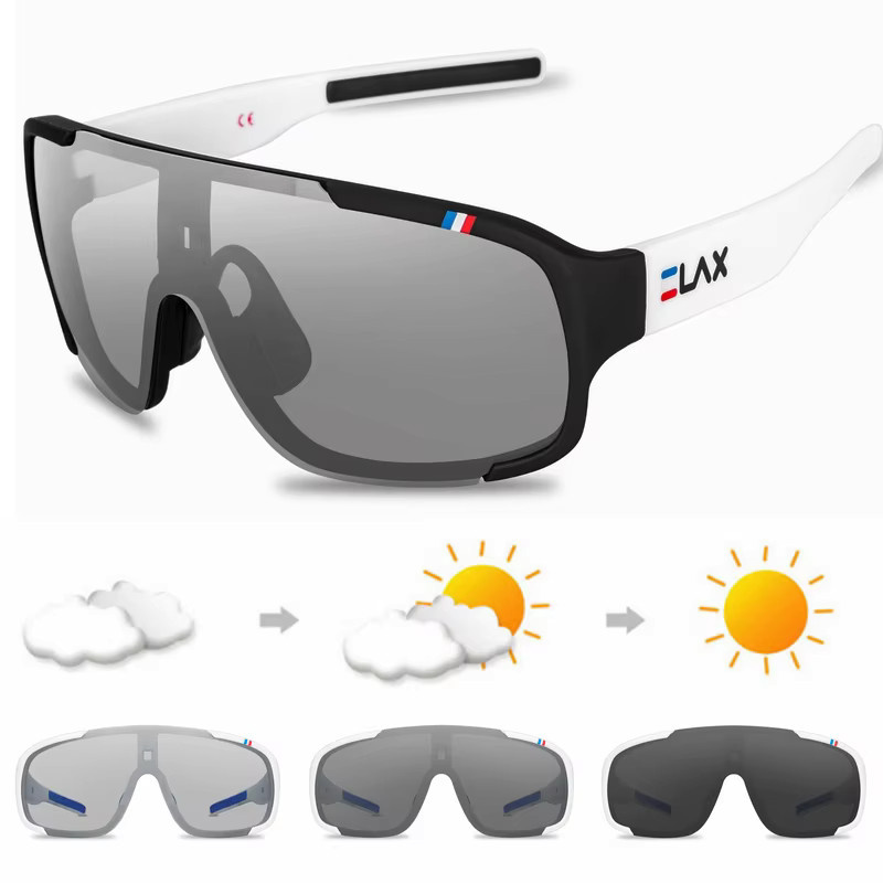 ELAX Sportsonnenbrille, polarisiert, photochrom, Unisex, Vollrand, Kunststoff - Bild 1