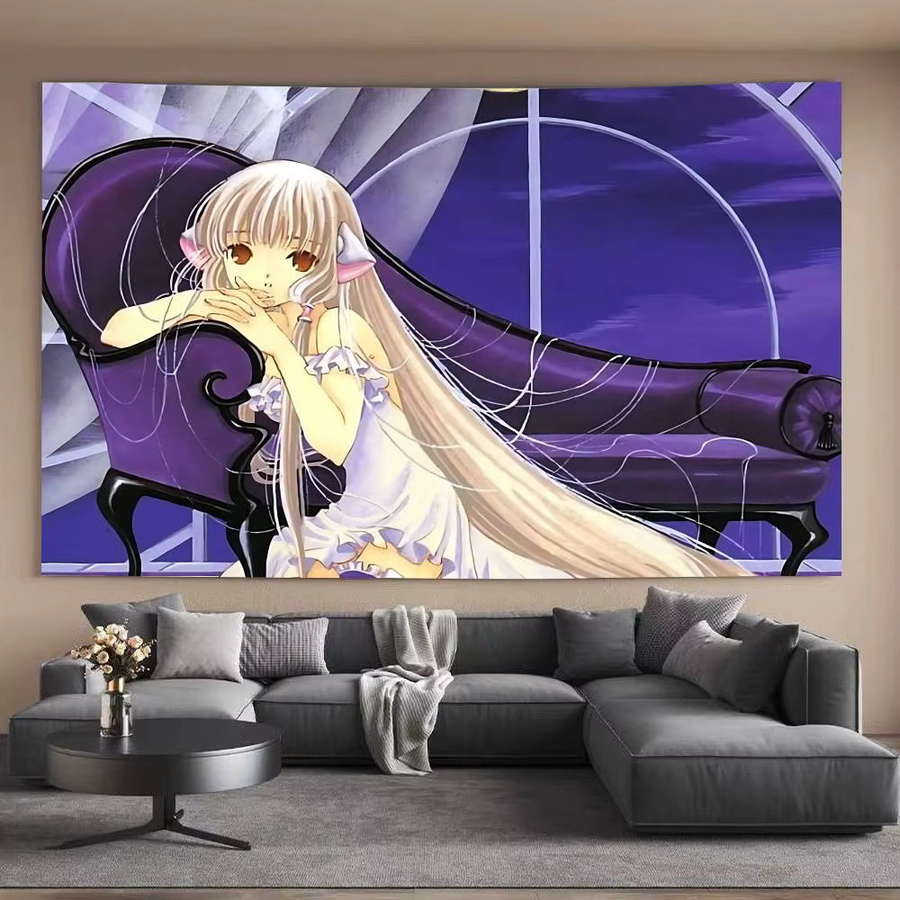 MINISO Anime C-chobits Wandbehang im Art Deco Stil für dein Zuhause, Breite: 70 cm, Höhe: 50 cm - Bild 5